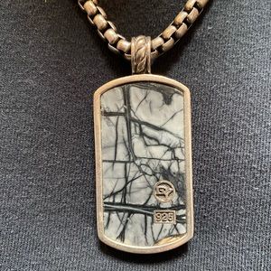 David Yurman Exotic Stone Dog Tag